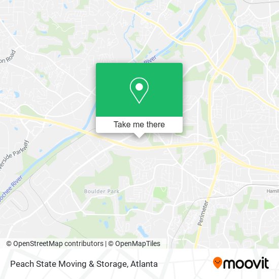 Mapa de Peach State Moving & Storage