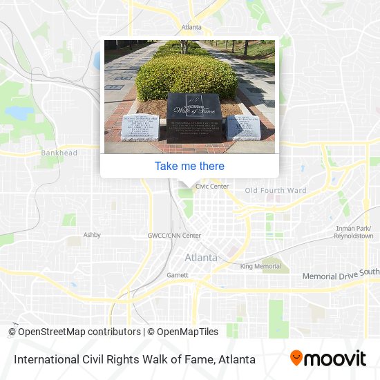 Mapa de International Civil Rights Walk of Fame