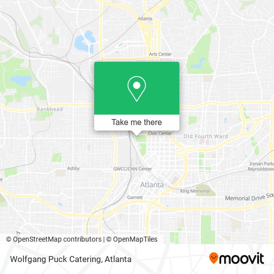 Wolfgang Puck Catering map