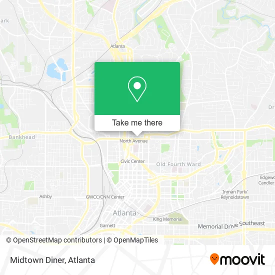 Midtown Diner map