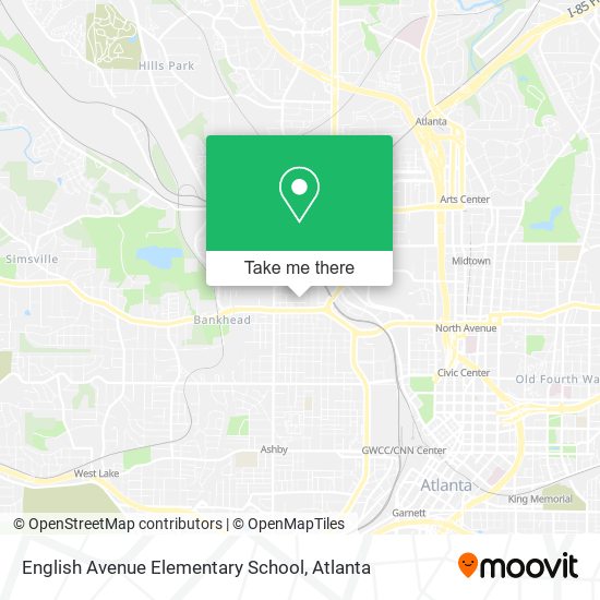 English Avenue Elementary School map