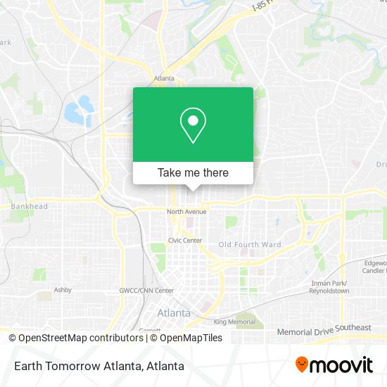 Earth Tomorrow Atlanta map