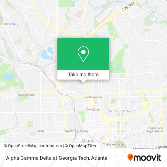Mapa de Alpha Gamma Delta at Georgia Tech
