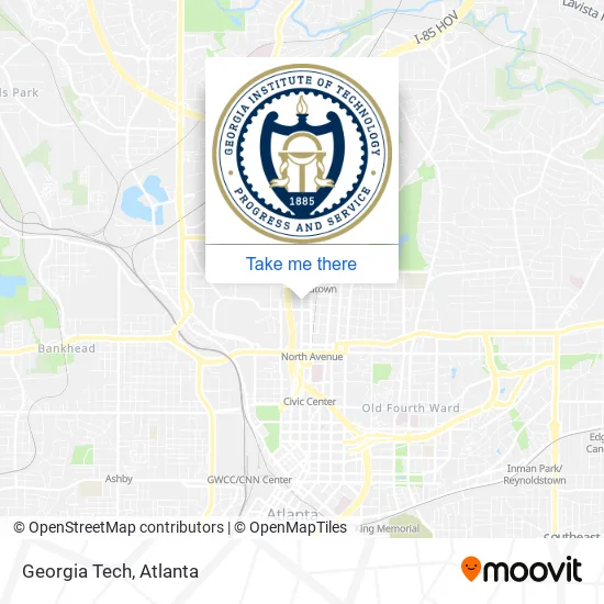 Georgia Tech map