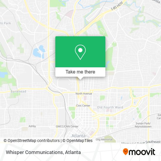 Whisper Communications map