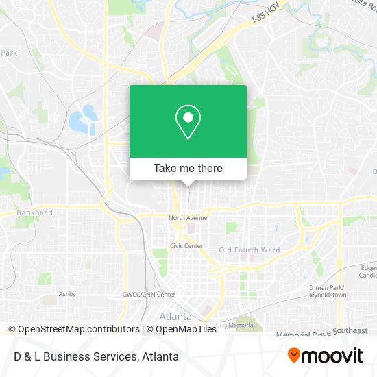 D & L Business Services map