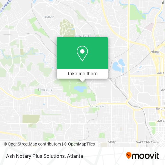 Ash Notary Plus Solutions map