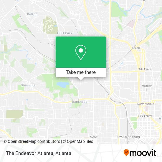 The Endeavor Atlanta map