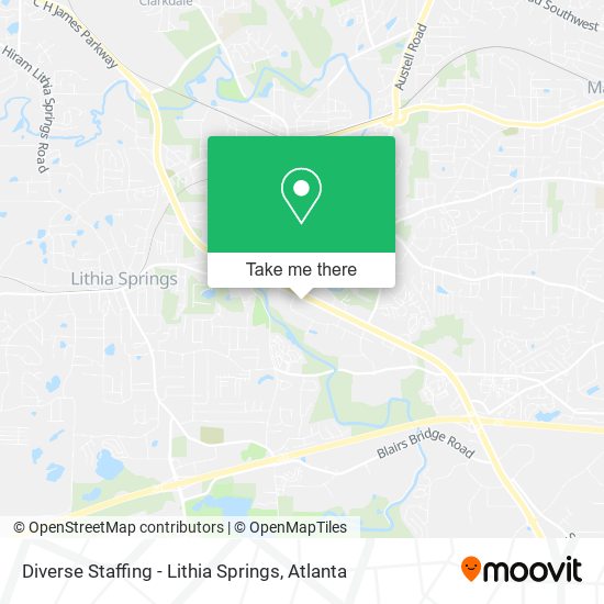 Diverse Staffing - Lithia Springs map