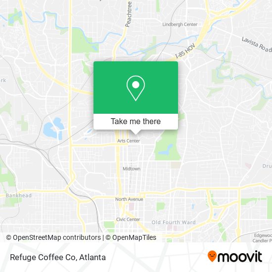 Refuge Coffee Co map