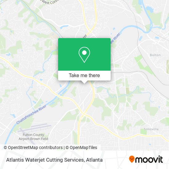 Atlantis Waterjet Cutting Services map