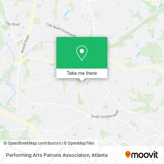 Performing Arts Patrons Association map