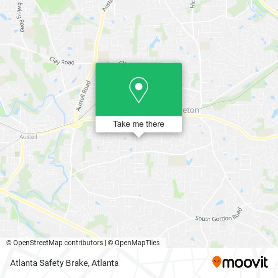 Mapa de Atlanta Safety Brake