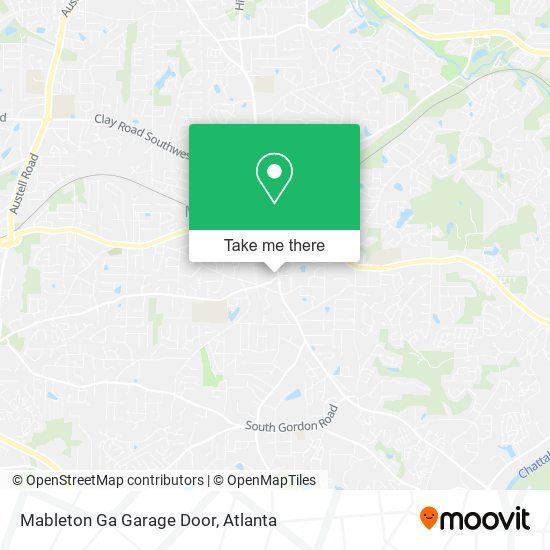 Mapa de Mableton Ga Garage Door