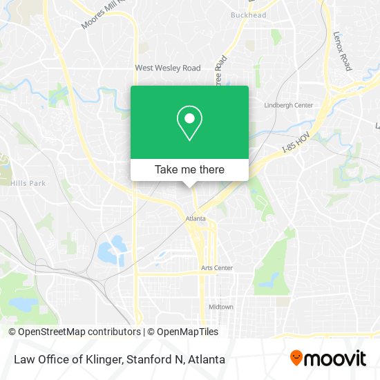 Mapa de Law Office of Klinger, Stanford N