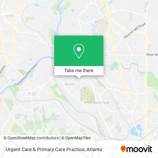 Urgent Care & Primary Care Practice map