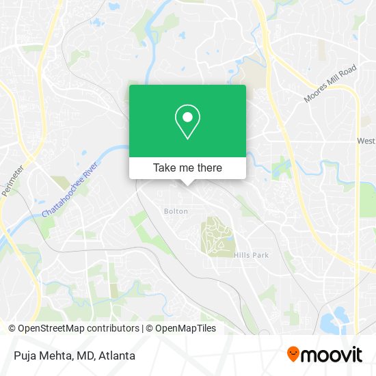 Puja Mehta, MD map