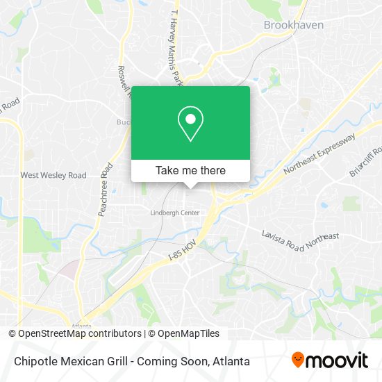 Chipotle Mexican Grill - Coming Soon map