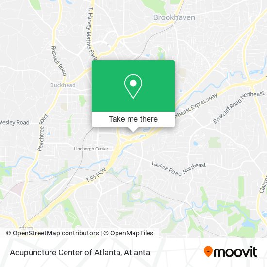 Acupuncture Center of Atlanta map