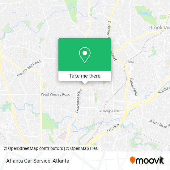 Atlanta Car Service map