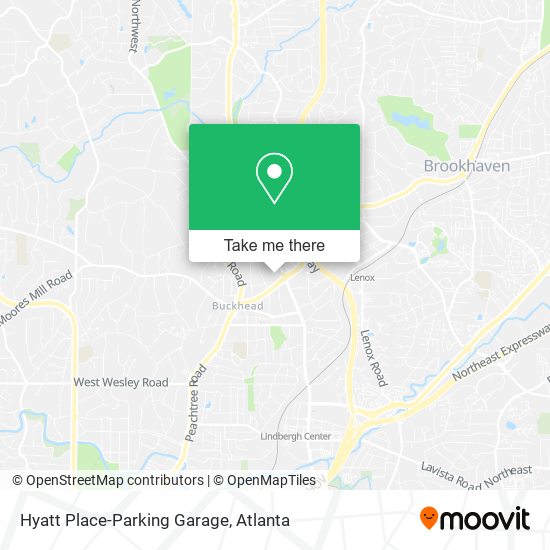 Mapa de Hyatt Place-Parking Garage