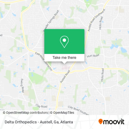 Mapa de Delta Orthopedics - Austell, Ga