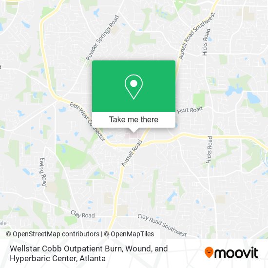 Wellstar Cobb Outpatient Burn, Wound, and Hyperbaric Center map