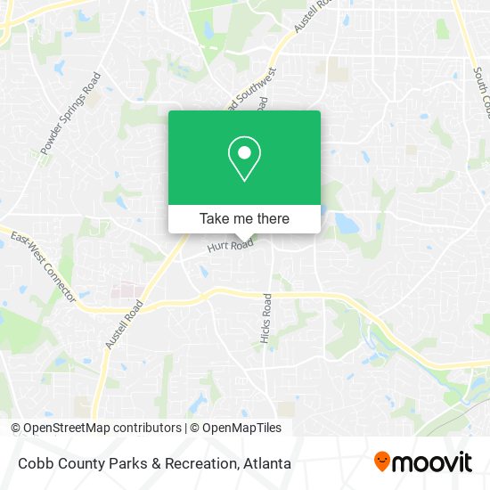 Mapa de Cobb County Parks & Recreation
