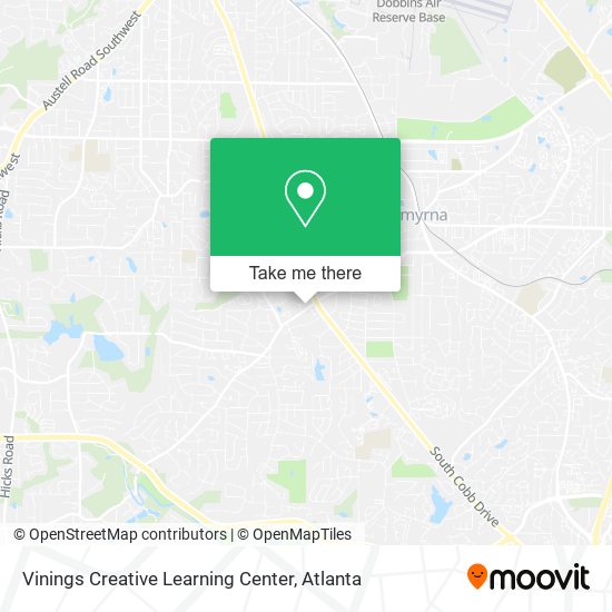 Vinings Creative Learning Center map