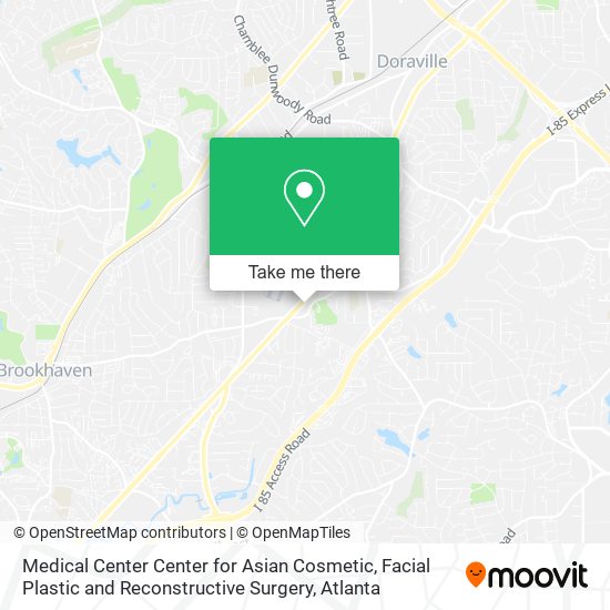 Medical Center Center for Asian Cosmetic, Facial Plastic and Reconstructive Surgery map