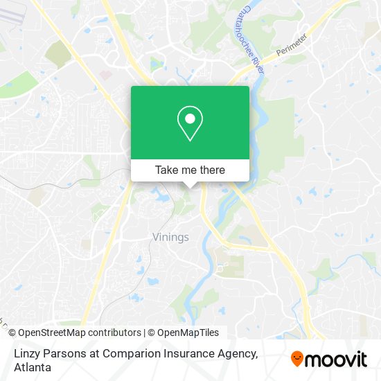 Linzy Parsons at Comparion Insurance Agency map