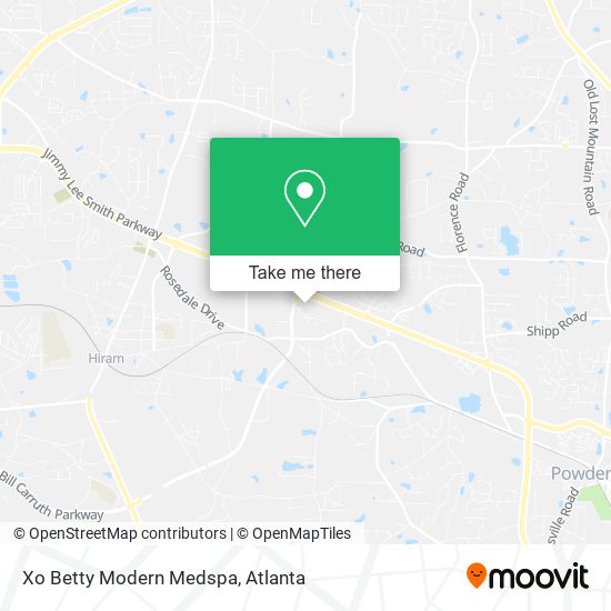 Xo Betty Modern Medspa map