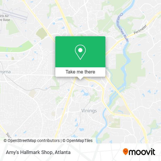 Amy's Hallmark Shop map