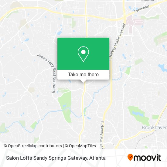 Mapa de Salon Lofts Sandy Springs Gateway