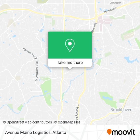 Avenue Maine Logistics map