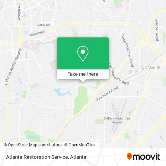 Atlanta Restoration Service map