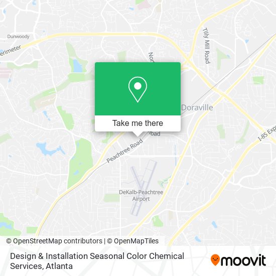Mapa de Design & Installation Seasonal Color Chemical Services
