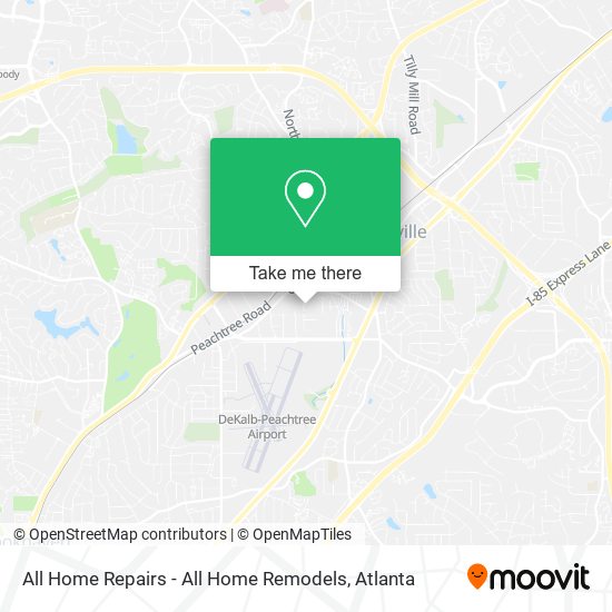 All Home Repairs - All Home Remodels map