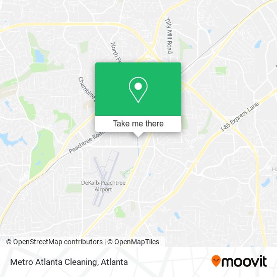 Mapa de Metro Atlanta Cleaning