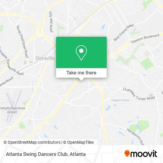 Mapa de Atlanta Swing Dancers Club