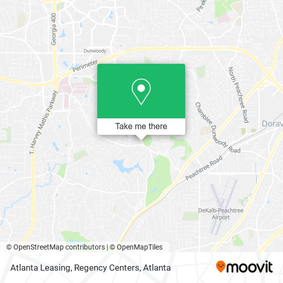 Mapa de Atlanta Leasing, Regency Centers