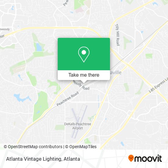Atlanta Vintage Lighting map