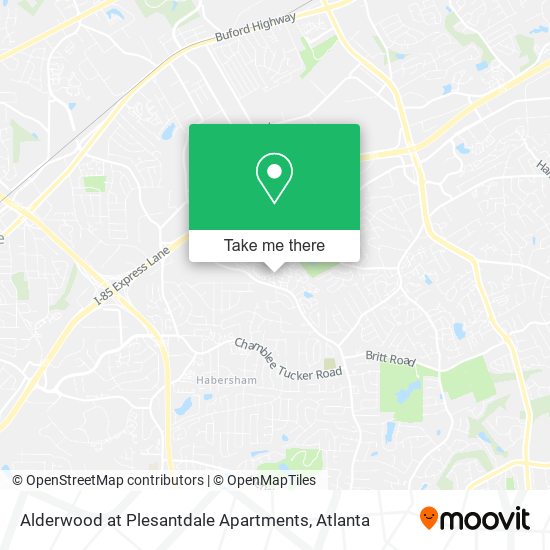 Mapa de Alderwood at Plesantdale Apartments