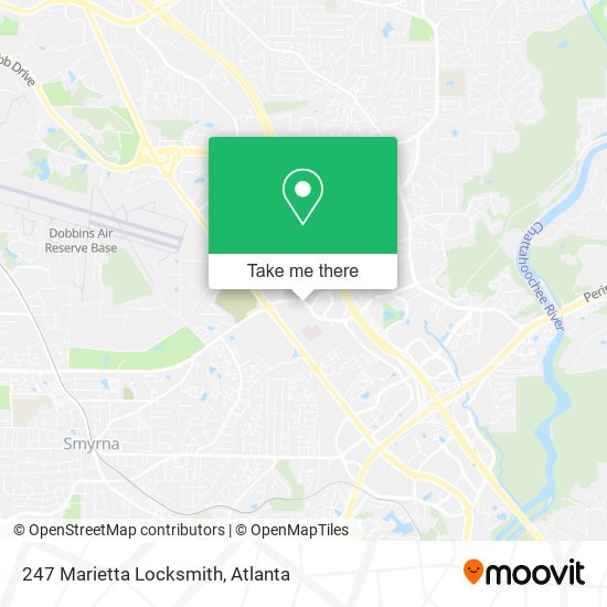 Mapa de 247 Marietta Locksmith