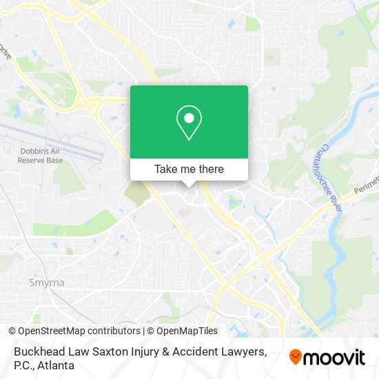 Mapa de Buckhead Law Saxton Injury & Accident Lawyers, P.C.