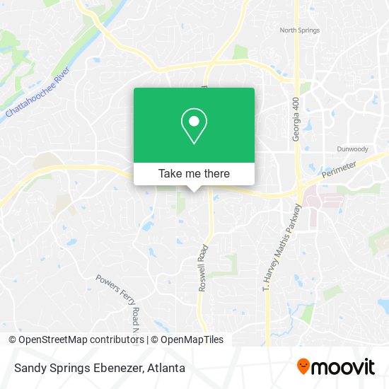 Mapa de Sandy Springs Ebenezer