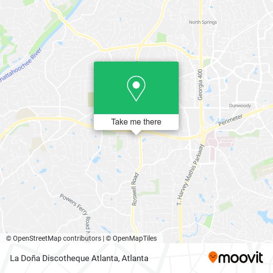 Mapa de La Doña Discotheque Atlanta
