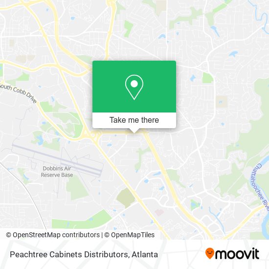 Peachtree Cabinets Distributors map