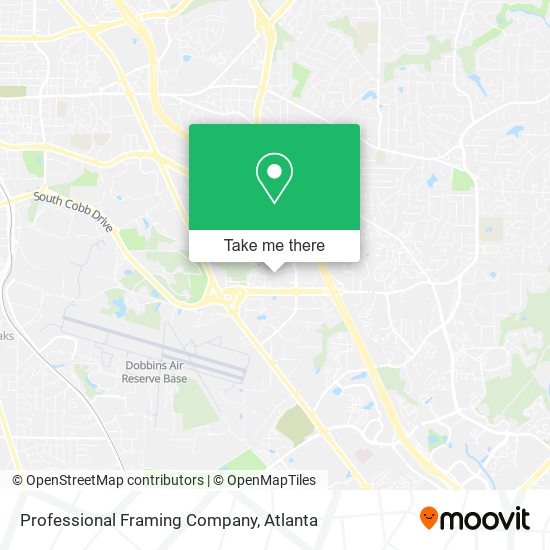 Professional Framing Company map