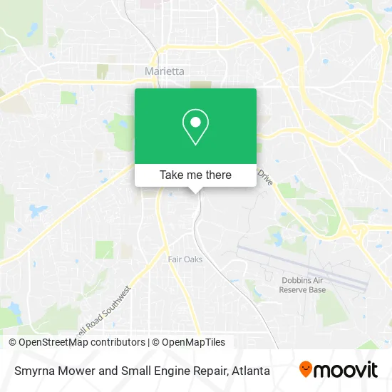 Mapa de Smyrna Mower and Small Engine Repair
